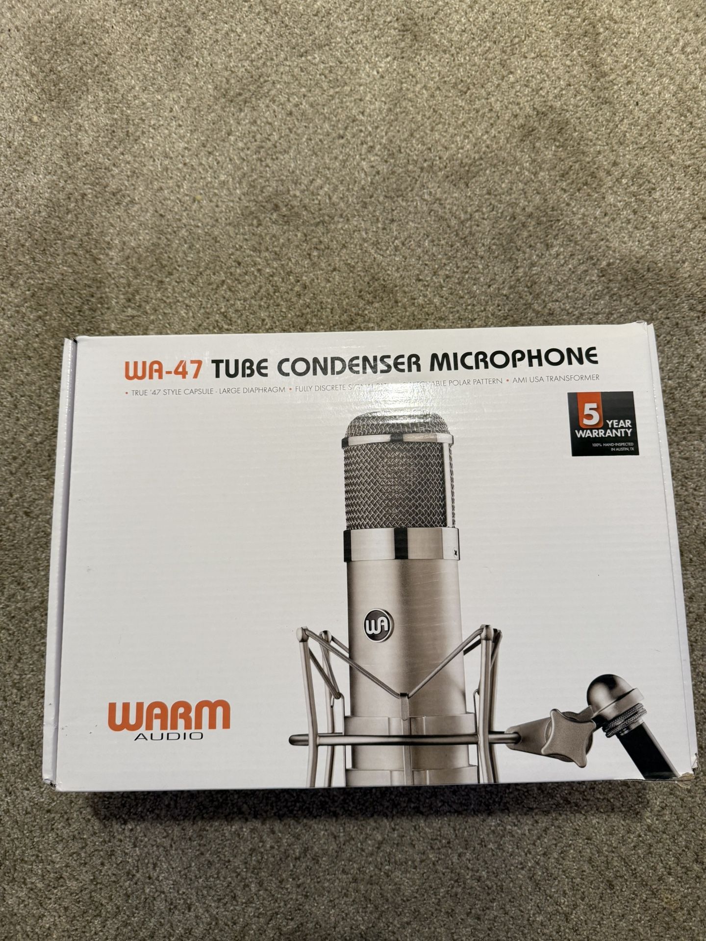 Warm Audio WA47 Condenser Mic, Mint 2025