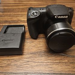 Canon PowerShot SX420 IS 20MP Wi-Fi Digital Camera w/ Battery & Charger 