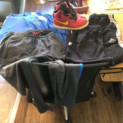 Athletic Gear (Nike/Puma) And NIKE HIGHTOP sneakers (Fair Condition)