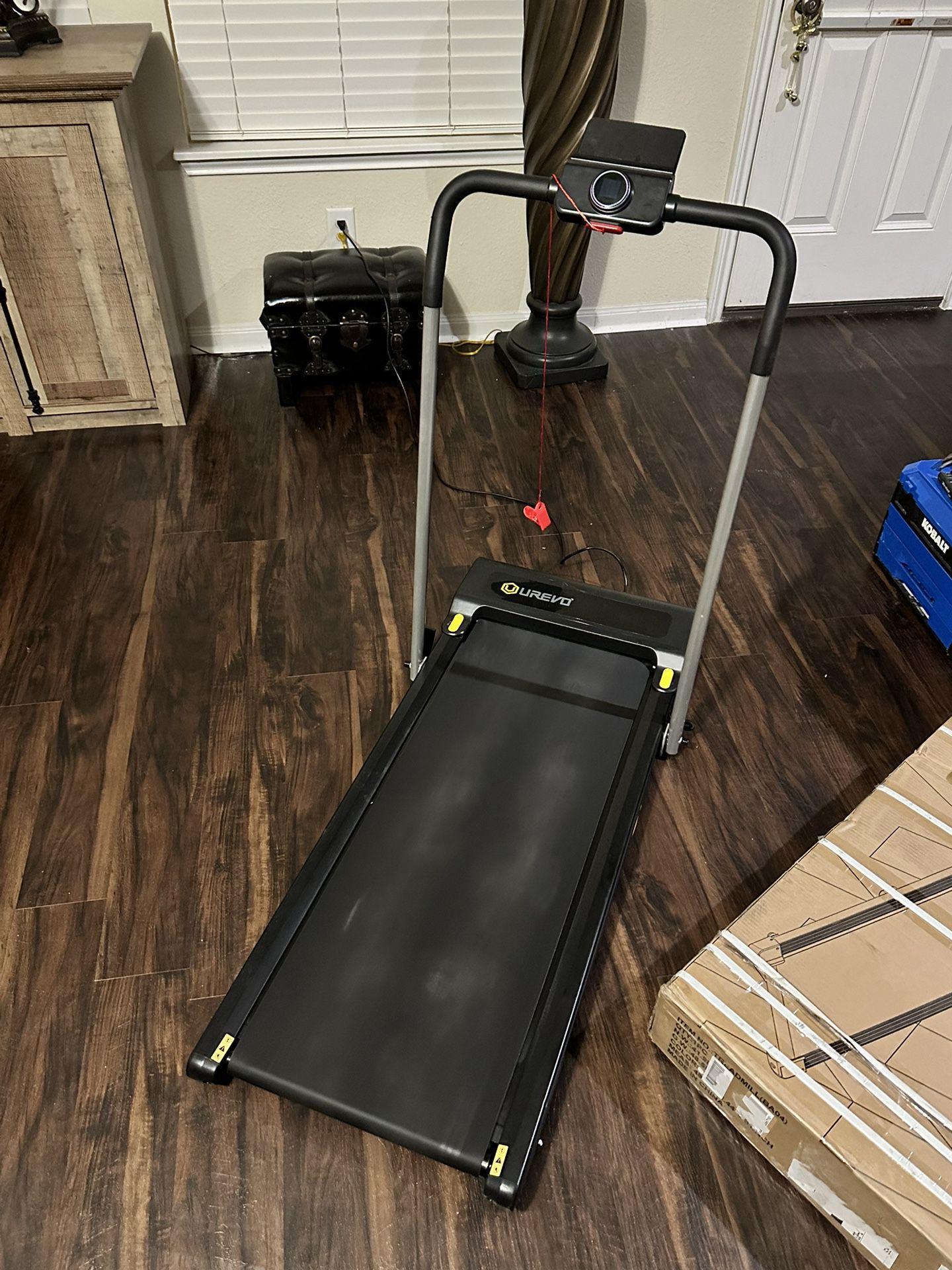 UREVO 2 in 1 Folding Treadmill, 0.6-7.6 Mph Under Desk Treadmill Walking Pad - Price Firm