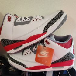 Ds Sz13 Air Jordan 3 Fire Red