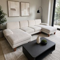Couch Sectional | Brand New Off-White Bouclé