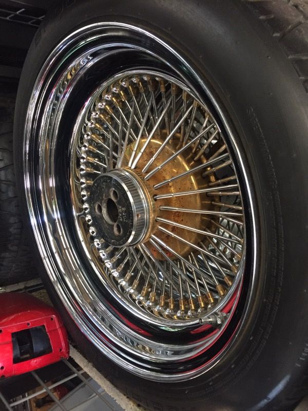 15X7 72 Spoke Zenith Wire Wheels Series 2 Straight Lace 72 Spoke for