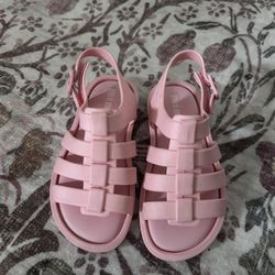 Girls Mini Melissa Pink Sandals 