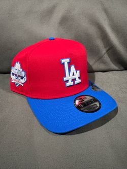 MLB new era Los Angeles dodgers red blue 40th anniversary patch 9fifty a frame SnapBack hats