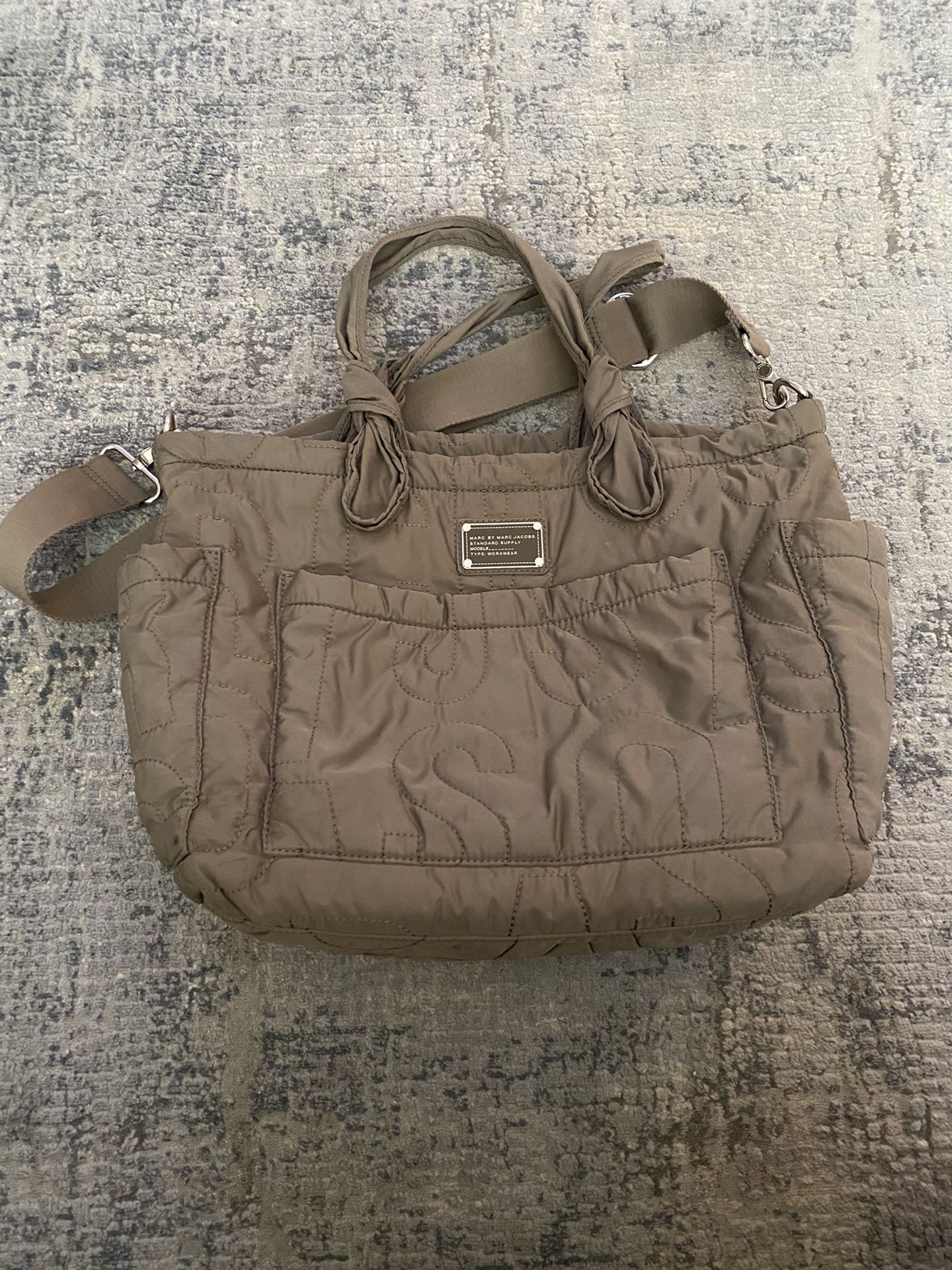 Grey/brown Marc Jacobs diaper bag