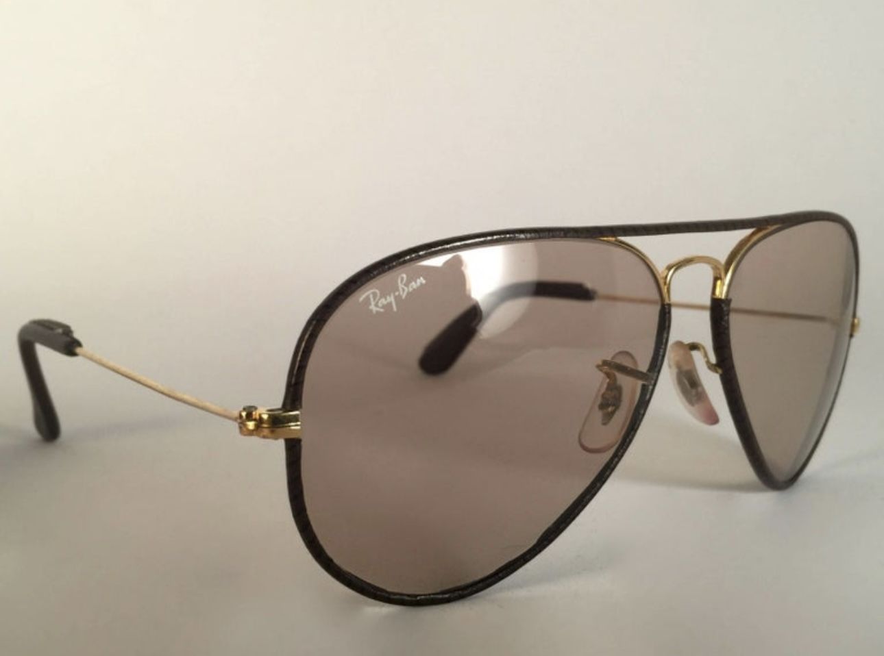 Vintage Ray-Ban Rope Leather Changeable (Transitional) Sunglasses