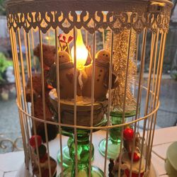 Gingerbread man lamp vintage Christmas decor crazy mountain