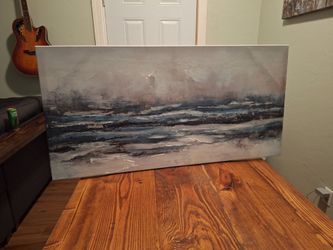 Blue abstract painting