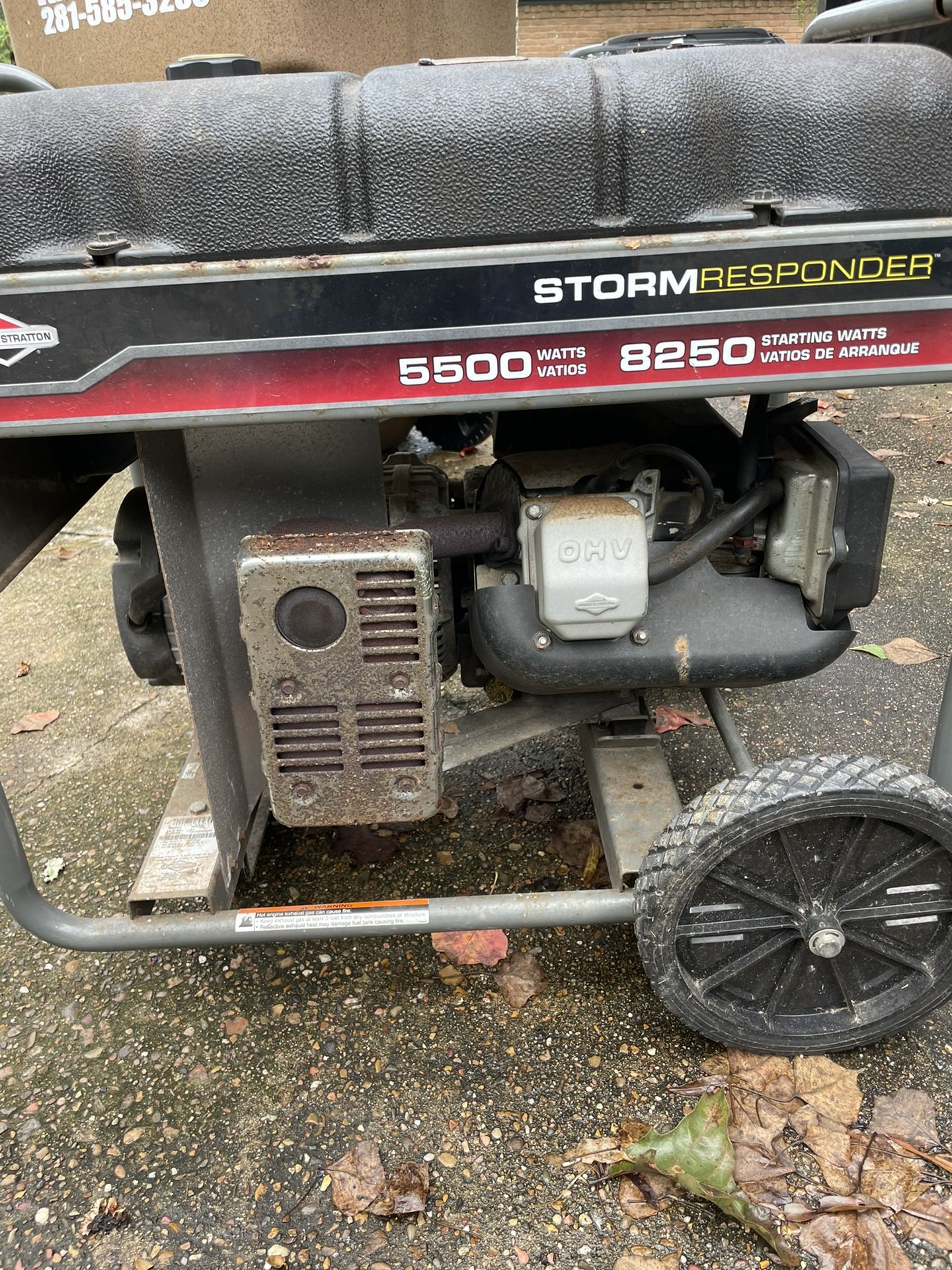 Briggs And Stratton Storm Responder 5500/8250 Watt for Sale in League