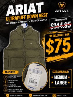 Ariat men vest