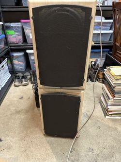 2 JBL S38BE Speakers & Sony Receiver/Amp