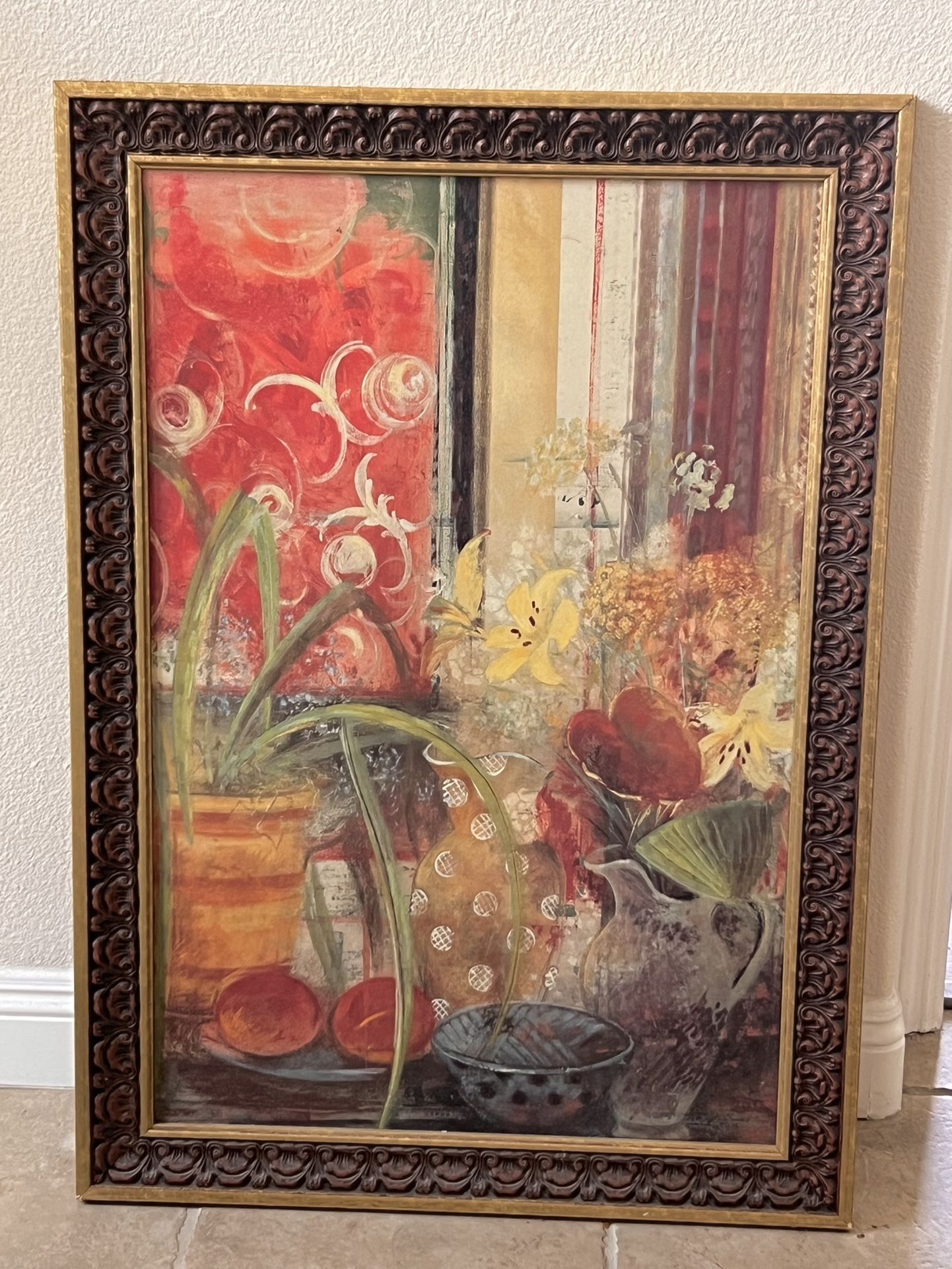 Beautiful Large Oil Painting ( Flowers)