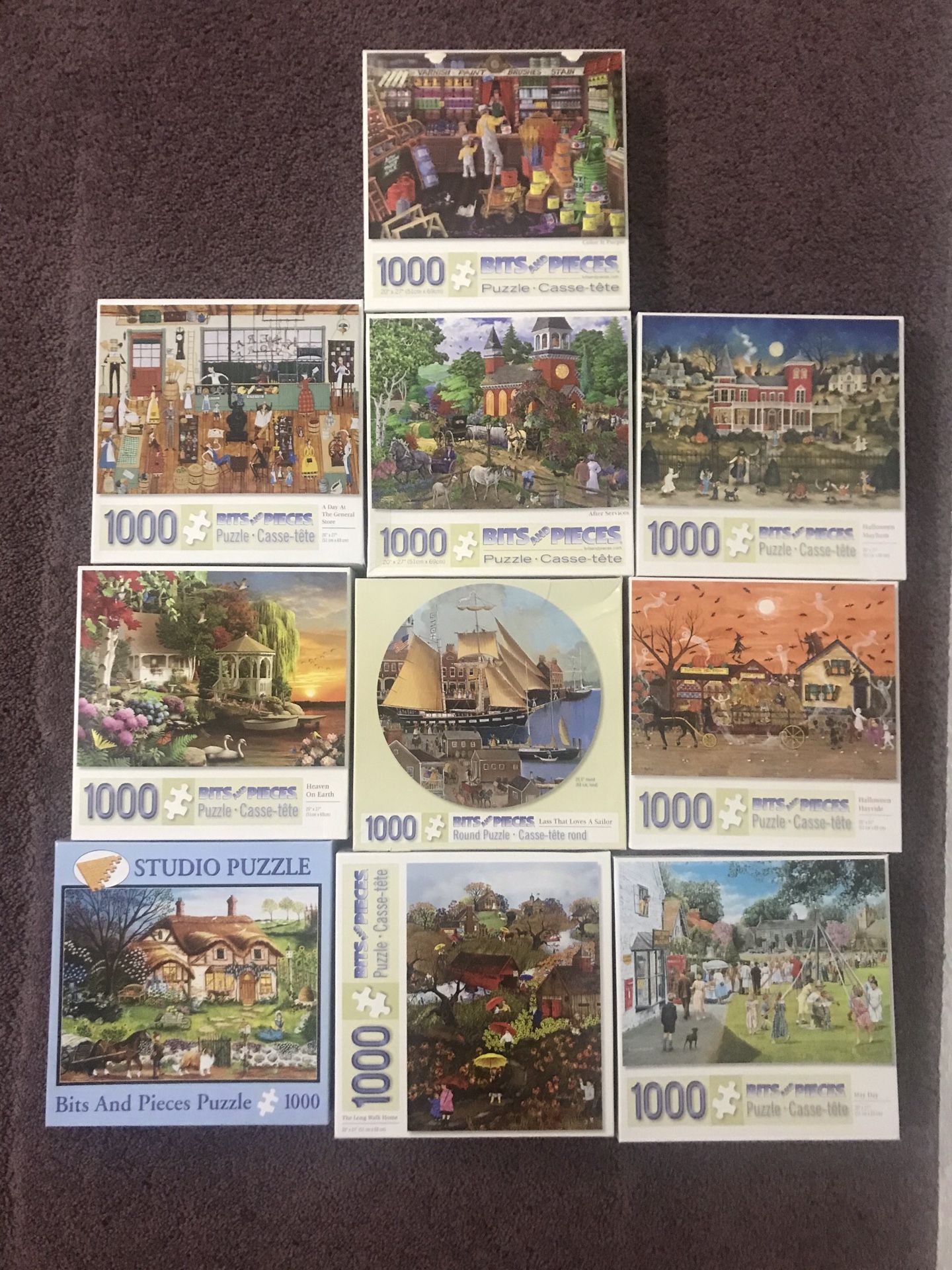 10 - 1000 piece puzzles