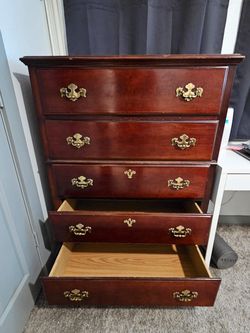 Wooden Dresser, Dark Wood