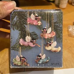 Giftco Vintage Black Angels Ornaments Christmas