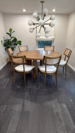 Wooden Table And 6 Chairs