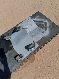 Car wheel dollies.