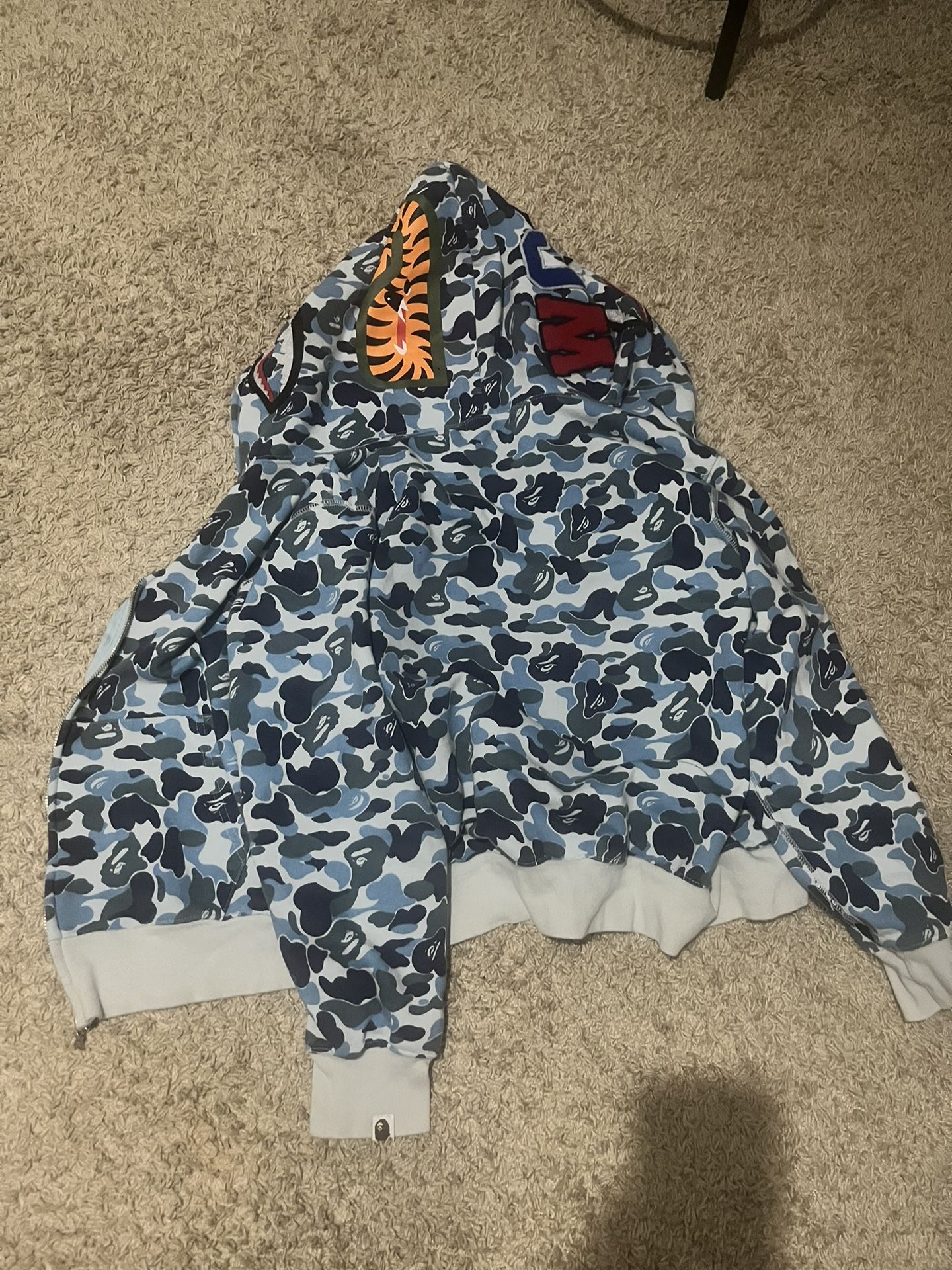 Bape Hoodie Blue