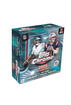 2025 TOPPS CHROME FOOTBALL MEGA BOX