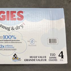 Huggies Size 4 Snug Dry -Diapers -Pañales 