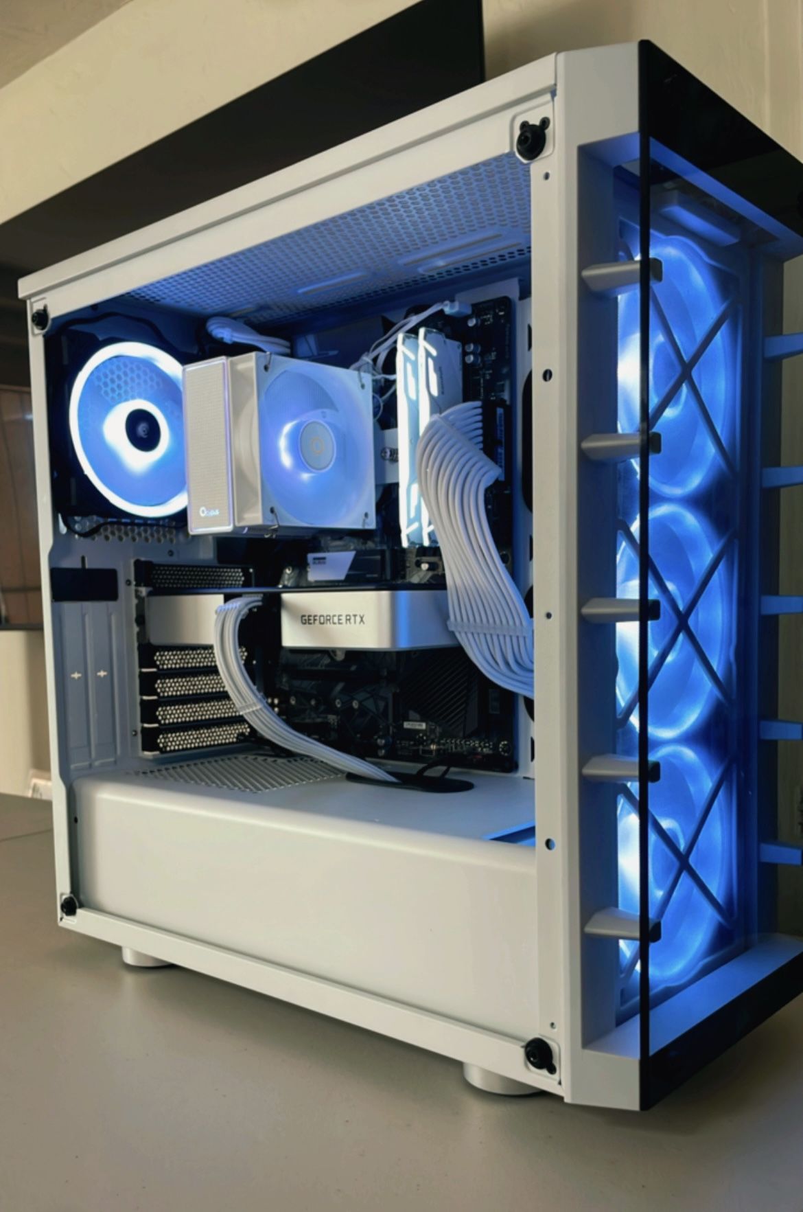 ๐ง5600G x 3060Ti โ Custom All-White Gaming PC ๐ง