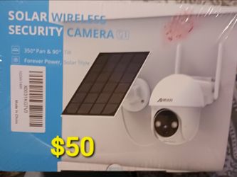 Solar powered security camera