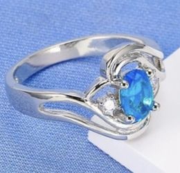 Size 6 Sterling Silver Ring with High Quality Cubic Zirconia Stones