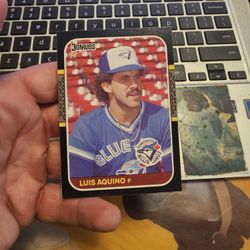 Luis Aquino Baseball Card 