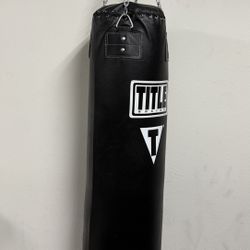 TITLE Boxing Professional Choice 125lb Heavy Leather Bag 