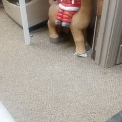 Awesome Baby Sitting On Deer Statue High Quality Masterpiece 