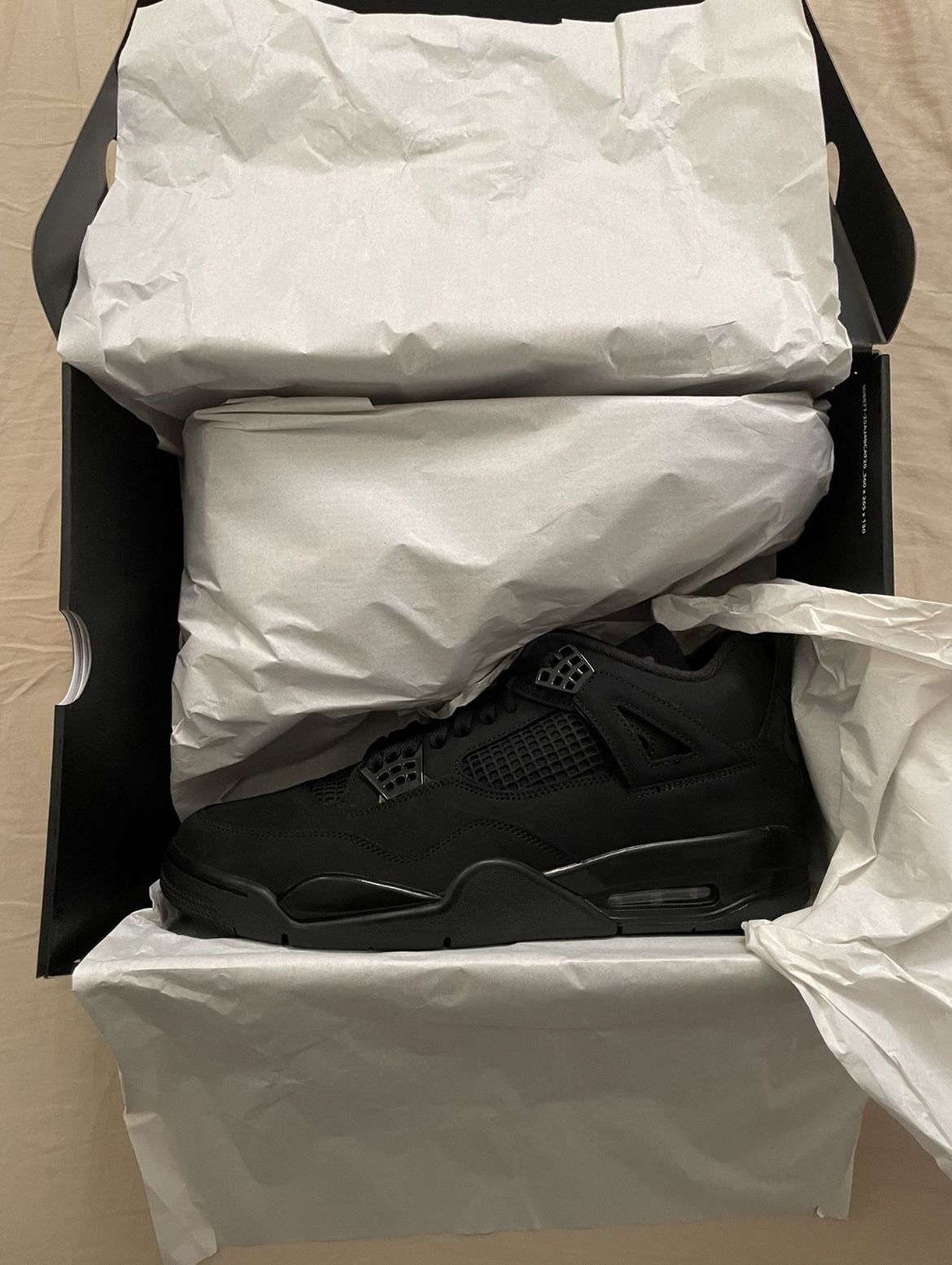 Nike Air Jordan 4 Black Cat Mens Size 13