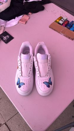 Custom Nike Air Force 1 Butterfly Sneakers