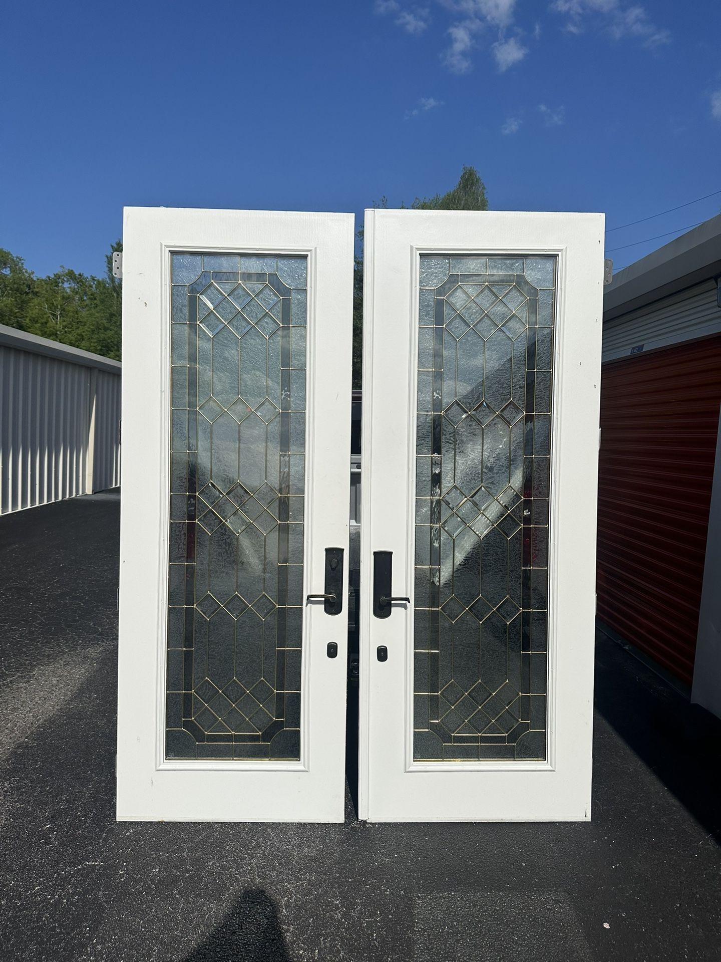 Exterior 8ft Glass Double Door 72x95.25