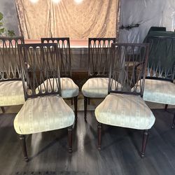 Antique Dining Chairs - Mahogany 