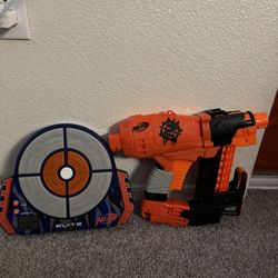 Nerf Zombie Nail Gun And Electronic Target Game