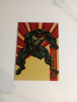 1994 Marvel Universe Venom Trading Card suspended animation