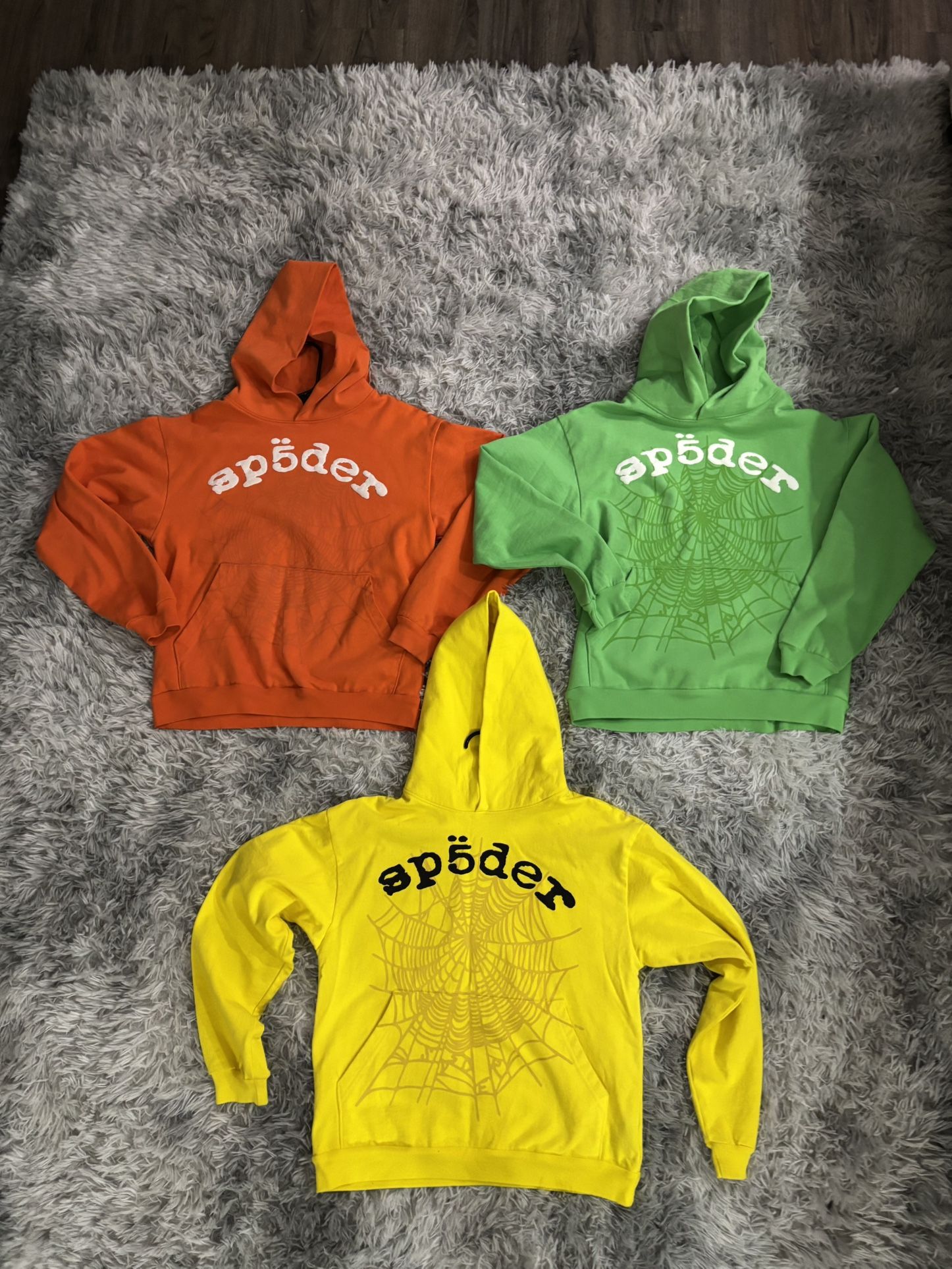 Sp5der Legacy Hoodies (Yellow, Green, Orange)
