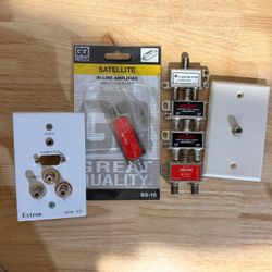 Coaxial Splitters and In-Line Amplifier (Bulk)