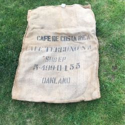 Large Coffee Burlap Sack