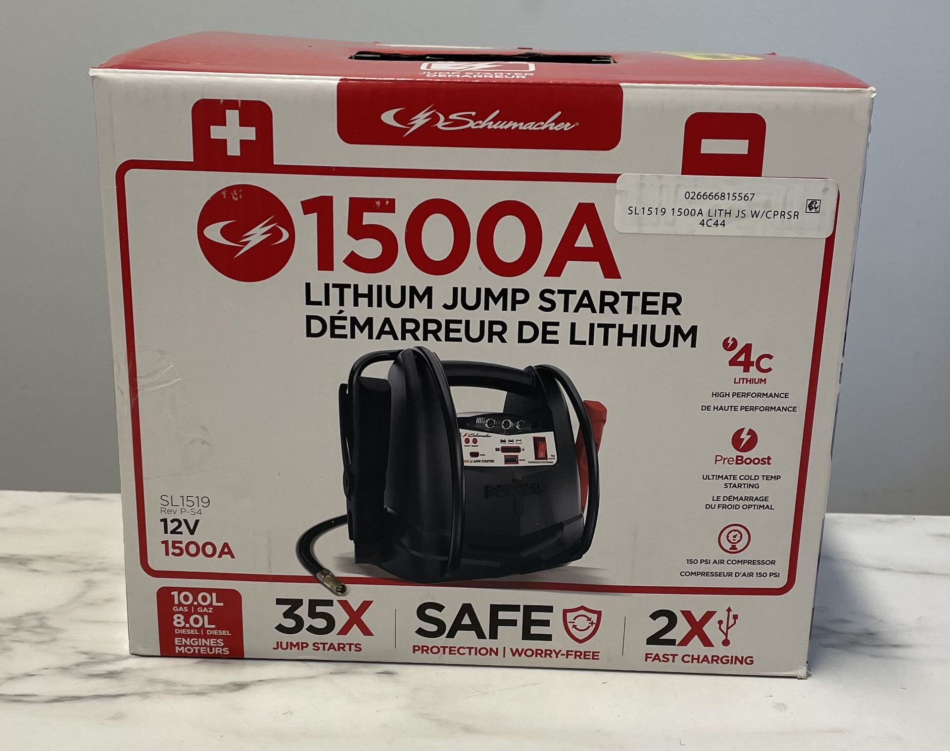 Schumacher Electric 1500A 12V Lithium Jump Starter for Sale in Las
