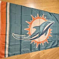 Miami Dolphins Flag 3x5 Feet