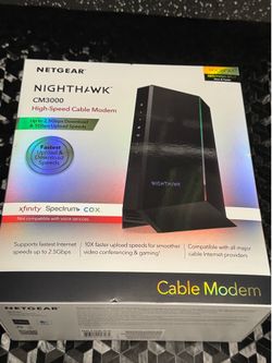 Nighthawk CM3000 High-Speed 2.5Gps Cable Modem