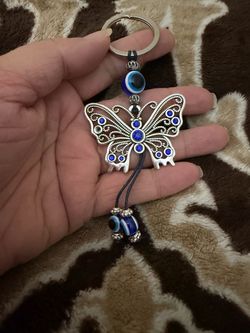 Evil Eye 🧿 butterfly 🦋 keychain