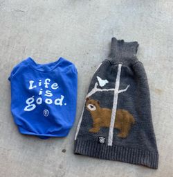 Dog Sweater and T-Shirt