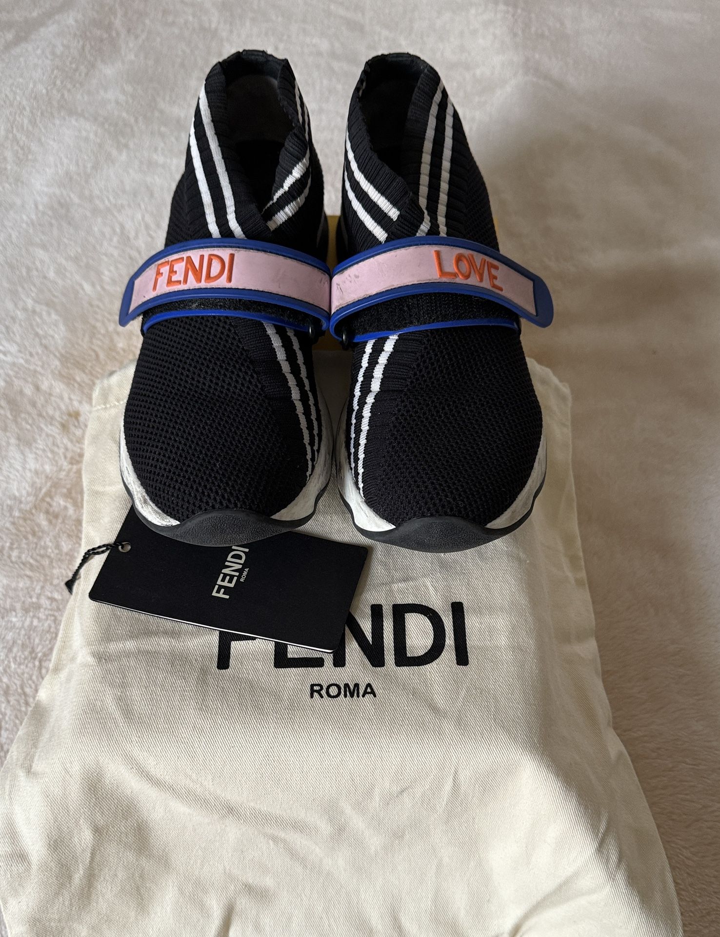 Fendi striped Sock Sneakers