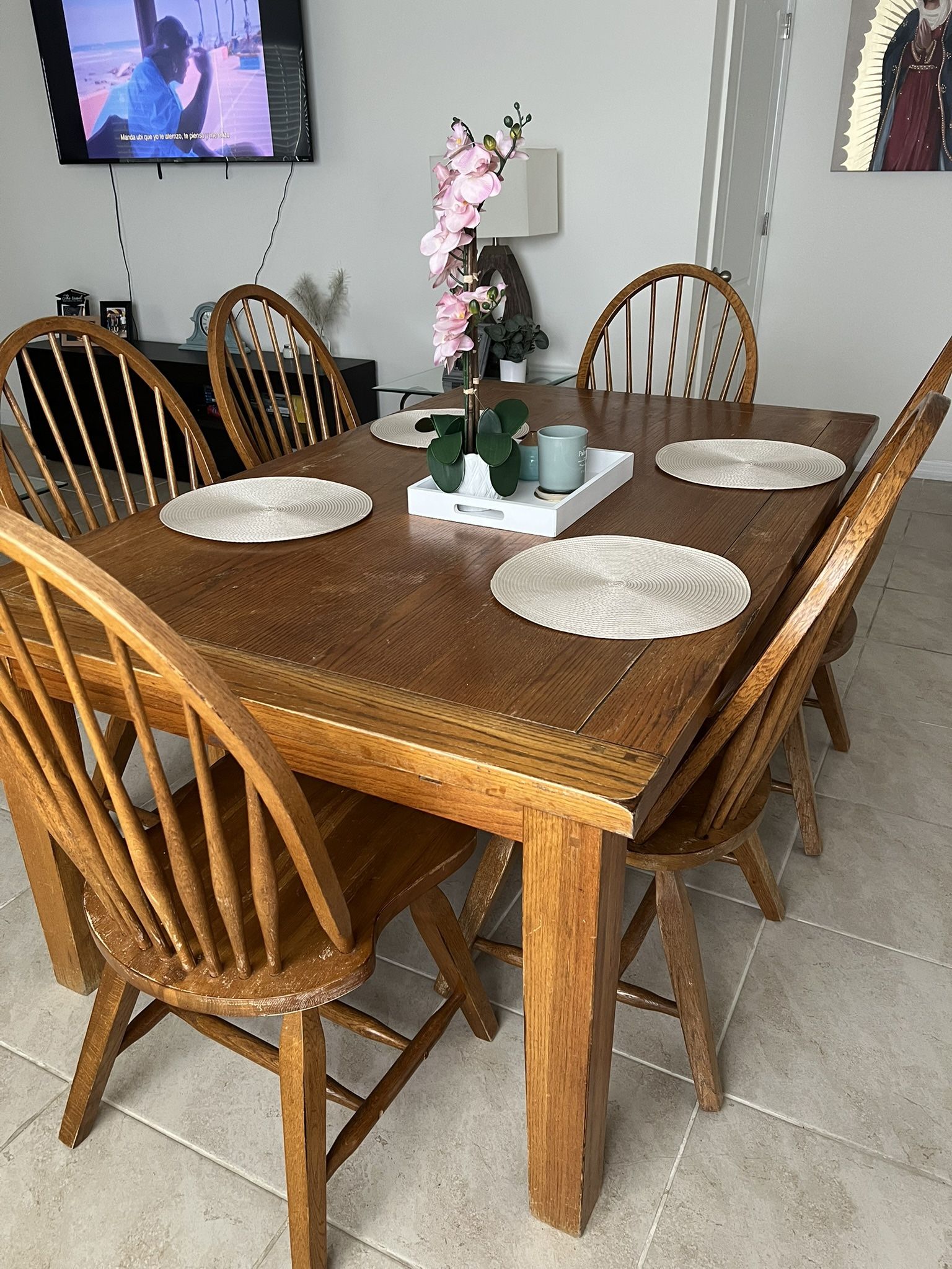 | Wooden Dining Set Of 13 Chairs