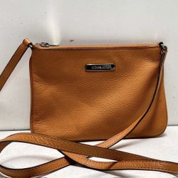  Michael Kors Women's Orange Pebbled Leather Crossbody Bag
