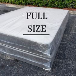 NEW FULL SIZE SET MATTRESS AND BOX SPRING-2PC