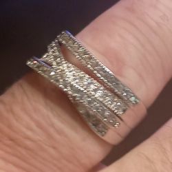 Fashion Women's 925 Sterling Silver Ring Size 9